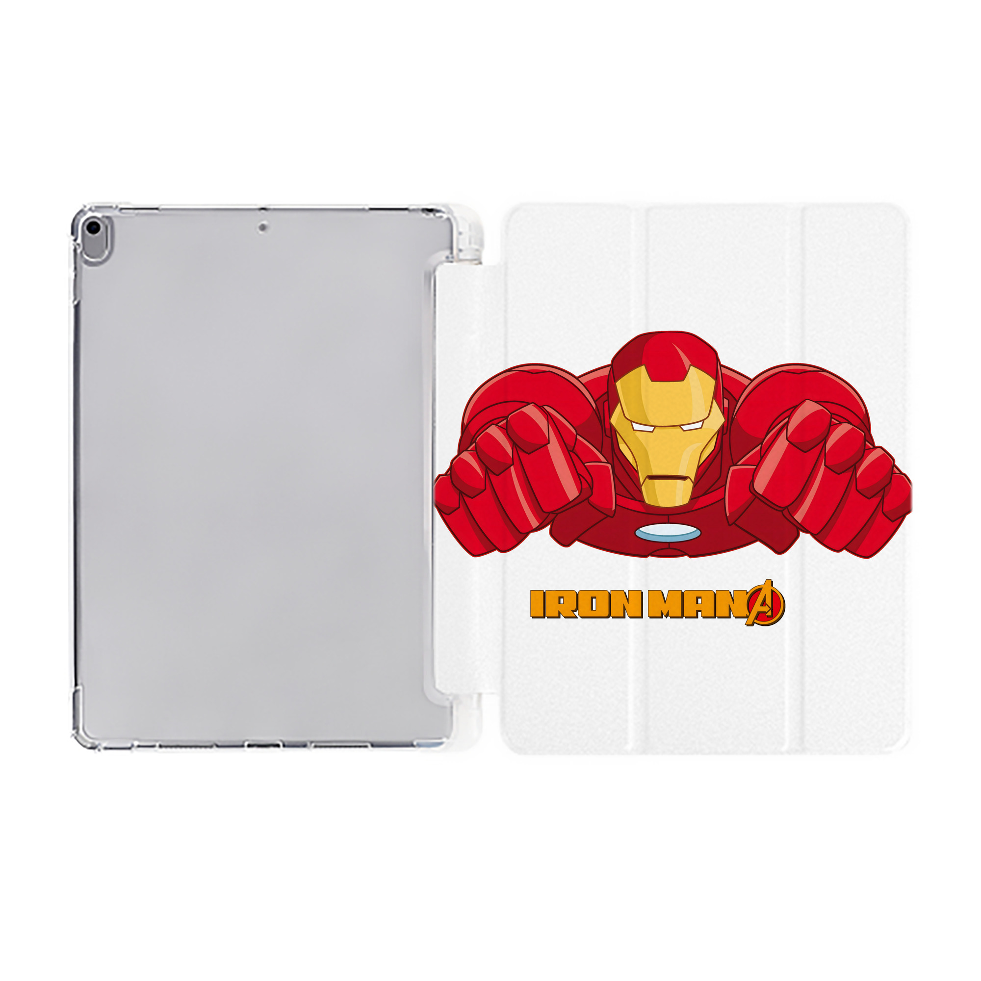 （画像用） アベンジャーズ The Avengers IPad ケース ペン収納付き 三つ折りスタンド PUレザー×シリコン 対応機種9.5/10.5/10.9インチ